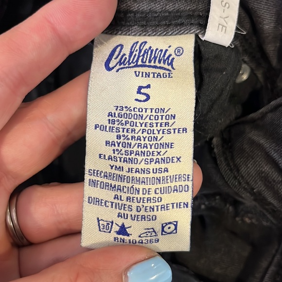 California vintage black jeans size 5 - Picture 3 of 3